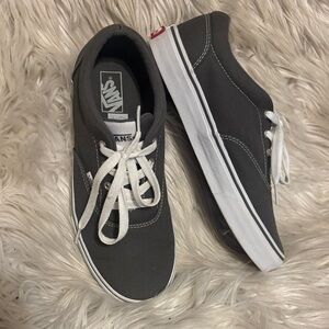 Vans Youth Charcoal Canvas Sneakers
